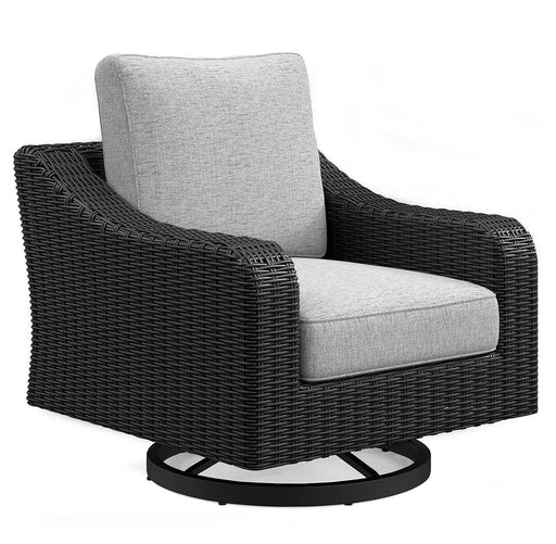 Beachcroft Outdoor Swivel Lounge with Cushion - Sweet Furniture (Columbus, Ohio)