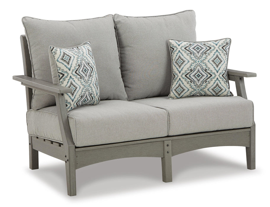 Visola Outdoor Sofa and Loveseat Set - Sweet Furniture (Columbus, Ohio)