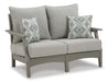 Visola Outdoor Sofa and Loveseat Set - Sweet Furniture (Columbus, Ohio)