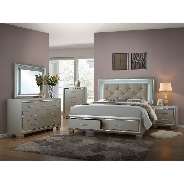 Platinum Platform Storage Bedroom Set - Sweet Furniture (Columbus, Ohio)