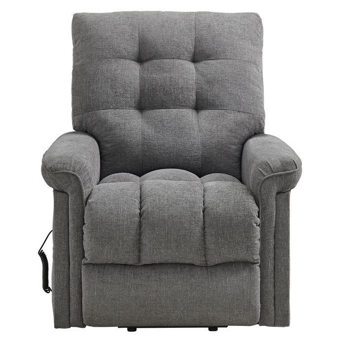 Pecos Power Motion Lift Chair in 15337-2 Ribbit Charcoal