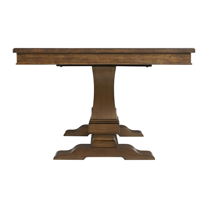 Phillipe Dining Table with with 18" Leaf in Cherry - Sweet Furniture (Columbus, Ohio)