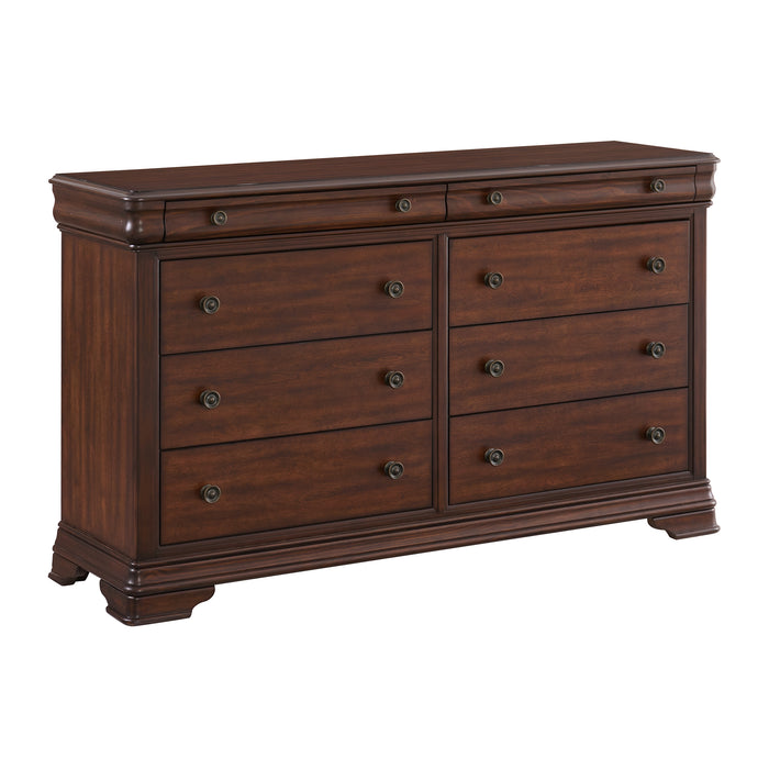Phillipe 8-Drawer Dresser in Cherry - Sweet Furniture (Columbus, Ohio)