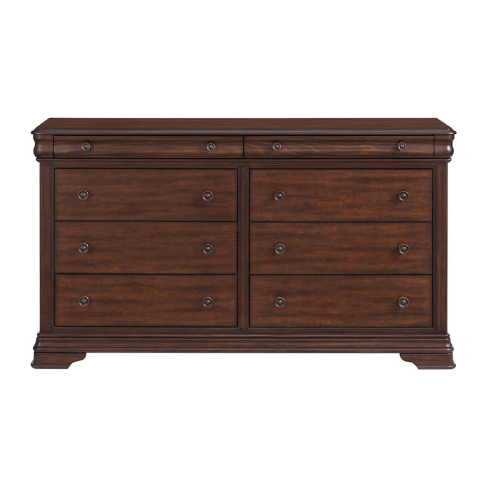 Phillipe 8-Drawer Dresser in Cherry - Sweet Furniture (Columbus, Ohio)
