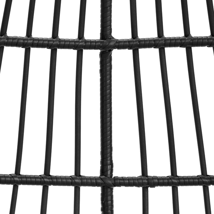 Playa Double Swing Egg Chair Complete - Dark Grey and Olefin Beige