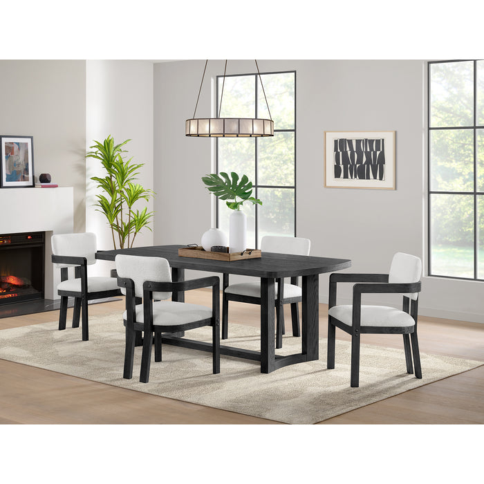 Portland Rectangular Dining Table in Black