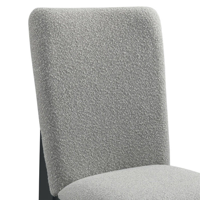 Portland Side Chair with Grey Fabric (PGY1113-4) in Black (2 Per Carton)