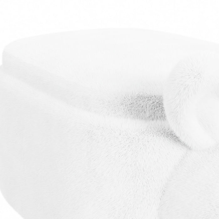 Rabbit Storage Stool in White