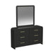 Ridgemont Storage Bedroom Set in Black with Grain - Sweet Furniture (Columbus, Ohio)