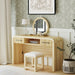 Ridgemont Dressing Table and Mirror in Natural - Sweet Furniture (Columbus, Ohio)