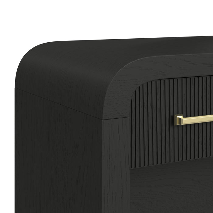 Ridgemont Dressing Table in Black with Grain - Sweet Furniture (Columbus, Ohio)