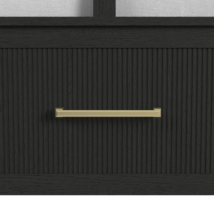 Ridgemont Storage Bed in Black with Grain - Sweet Furniture (Columbus, Ohio)