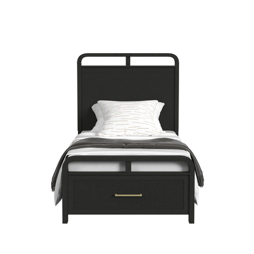 Ridgemont Storage Bed in Black with Grain - Sweet Furniture (Columbus, Ohio)