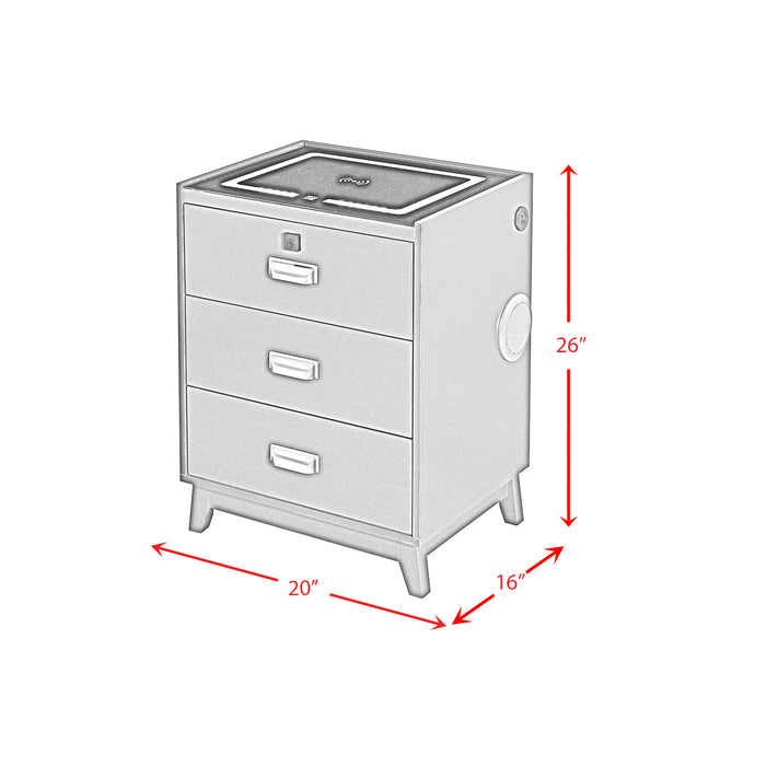 Rio Nightstand with Electronic Features - Sweet Furniture (Columbus, Ohio)