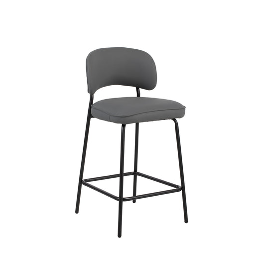 Blythe Gray Vegan Leather Counter Chair (2 Per Carton)