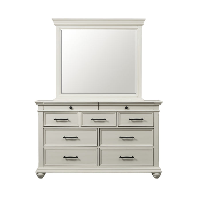 Slater 9-Drawer Dresser with Mirror - Sweet Furniture (Columbus, Ohio)