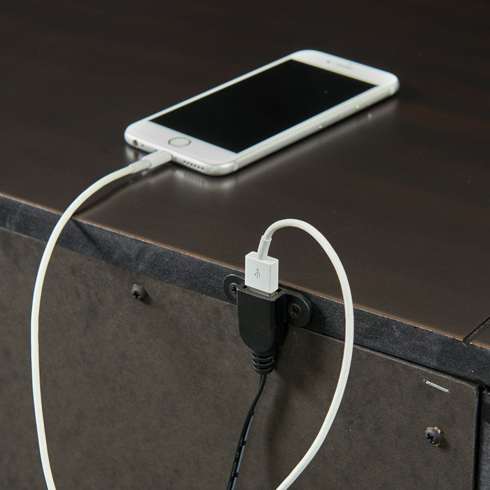 Slater Nightstand w/USB Black - Sweet Furniture (Columbus, Ohio)