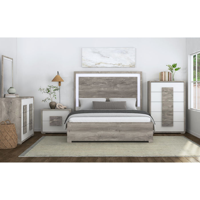 San Matteo Bedroom Set with LED - Sweet Furniture (Columbus, Ohio)