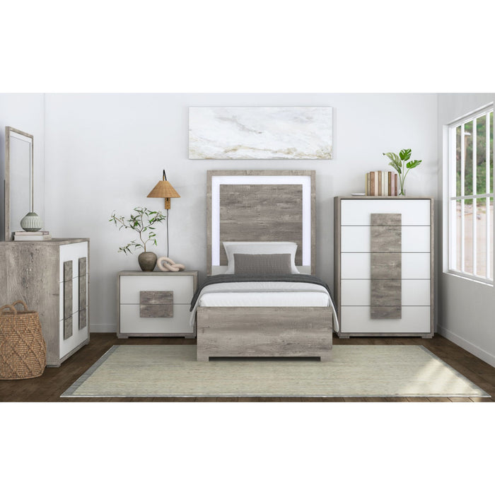 San Matteo Bedroom Set with LED - Sweet Furniture (Columbus, Ohio)