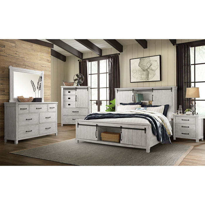 Scott Dresser & Mirror Set White Finish - Sweet Furniture (Columbus, Ohio)