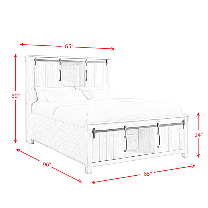Scott Storage Bed White Finish - Sweet Furniture (Columbus, Ohio)
