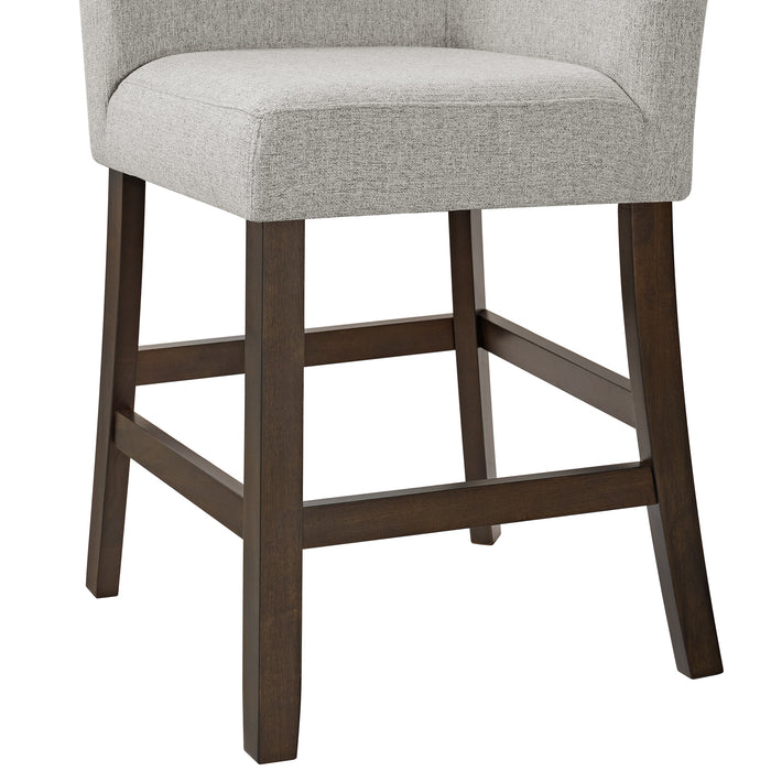 Seneca Counter Height Dining Set in Brown-Table and Four Chairs