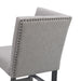 Seneca Counter 3PC Corner Bench Grey Fabric in Grey - Sweet Furniture (Columbus, Ohio)