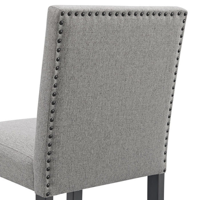 Seneca Counter Side Chair with Grey Fabric in Grey (2 Per Carton)