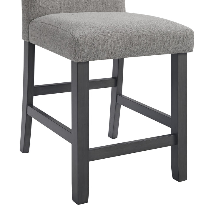 Seneca Counter Side Chair with Grey Fabric in Grey (2 Per Carton)