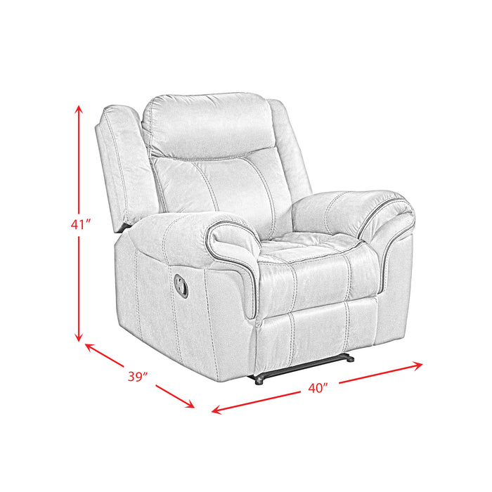 Sorrento Glider Recliner in FB367 Charcoal