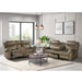 Sorrento Motion Loveseat with Console in T101 Brown - Sweet Furniture (Columbus, Ohio)