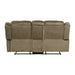 Sorrento Motion Loveseat with Console in T101 Brown - Sweet Furniture (Columbus, Ohio)