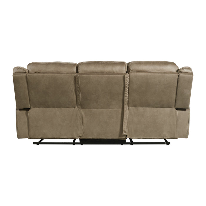 Sorrento Motion Sofa with Dropdown in T101 Brown - Sweet Furniture (Columbus, Ohio)