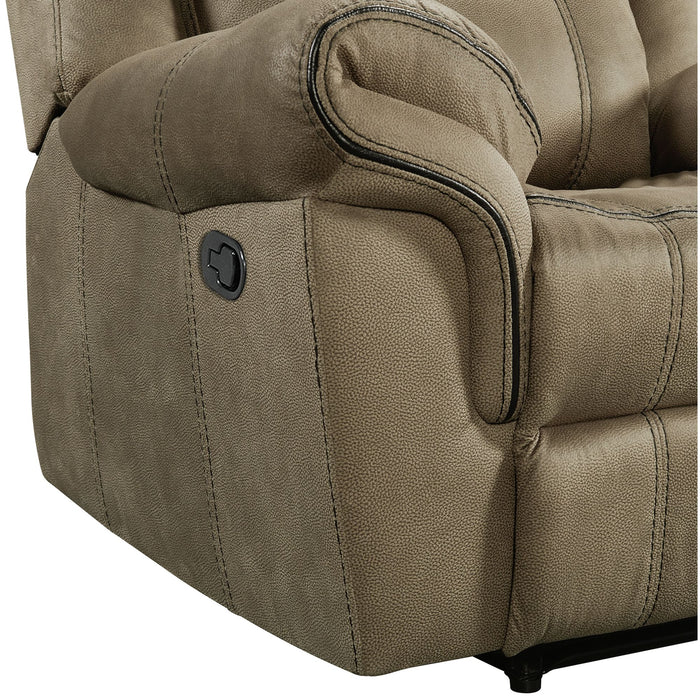 Sorrento Motion Loveseat with Console in T101 Brown - Sweet Furniture (Columbus, Ohio)