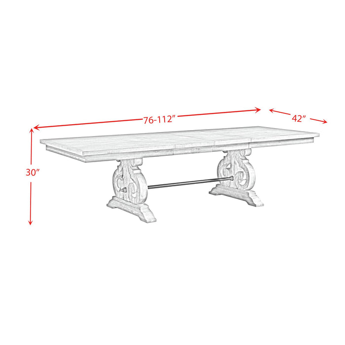 Stone Dining 7PC Set- Table, 4 Side Chairs, & 2 Parson Chairs - Sweet Furniture (Columbus, Ohio)