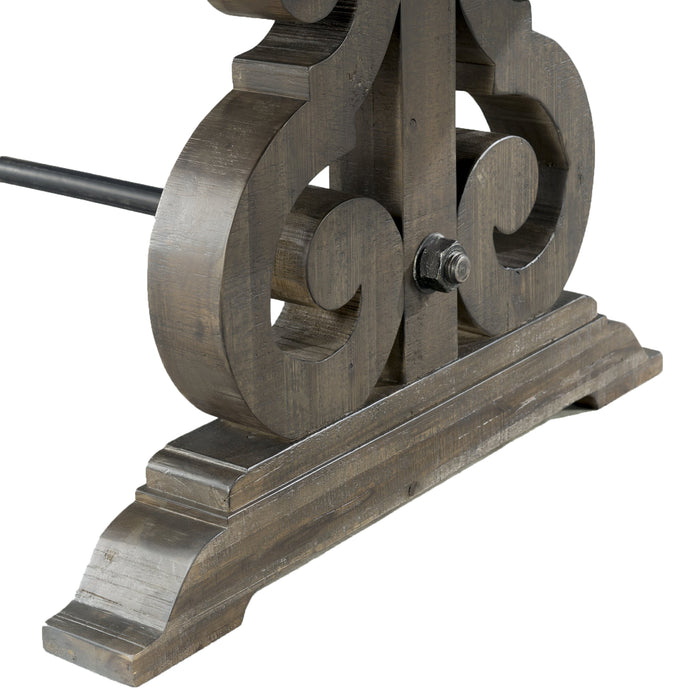 Stone Dining 7PC Set- Table, 4 Side Chairs, & 2 Parson Chairs - Sweet Furniture (Columbus, Ohio)