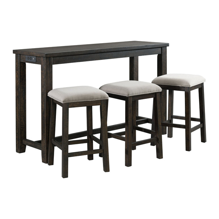 Stone Occasional Bar Table Single Pack (Table + Three Stools) - Sweet Furniture (Columbus, Ohio)
