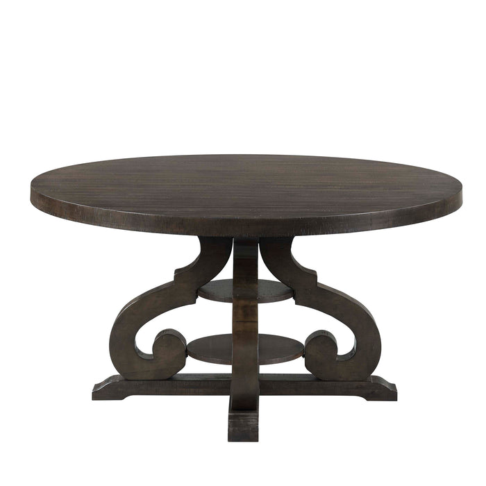 Stone Round Dining Table W/PU Base - Sweet Furniture (Columbus, Ohio)