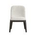Sylvie Dining Side Chair with White Fabric in Dark Brown (2 Per Carton) - Sweet Furniture (Columbus, Ohio)