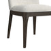 Sylvie Dining Side Chair with White Fabric in Dark Brown (2 Per Carton) - Sweet Furniture (Columbus, Ohio)
