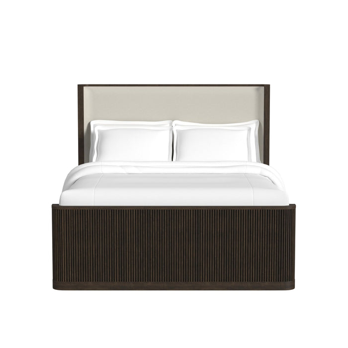 Sylvie UPH Bed with White Fabric - Sweet Furniture (Columbus, Ohio)