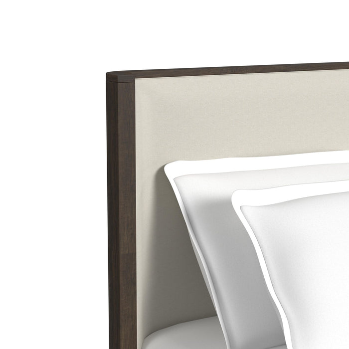 Sylvie UPH Bedroom Set with White Fabric - Sweet Furniture (Columbus, Ohio)