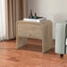 Mara One Drawer End Table / Bedside Table-Natural