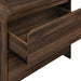 Mara Two Drawer End Table / Bedside Table-Walnut