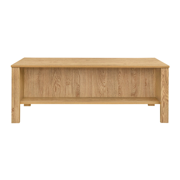 Thayer 47" Two Drawer Coffee Table-Natural