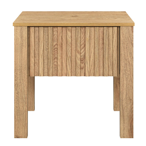 Thayer One Drawer End Table/Bedside Table-Natural
