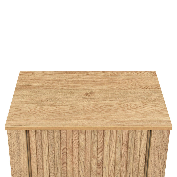 Thayer One Drawer End Table/Bedside Table-Natural