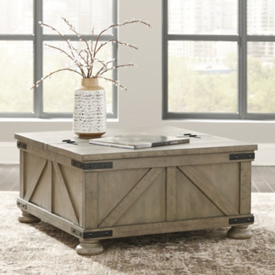 Aldwin Coffee Table With Storage - Sweet Furniture (Columbus, Ohio)