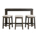 Stone Occasional Bar Table Single Pack (Table + Three Stools) 3A Packing - Sweet Furniture (Columbus, Ohio)