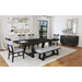 Transcend Standard Height Dining Set in Charcoal-Table and Four Chairs - Sweet Furniture (Columbus, Ohio)